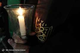مراسم خطبه خوانی شب شهادت امام حسین(ع) درحرم رضوی

