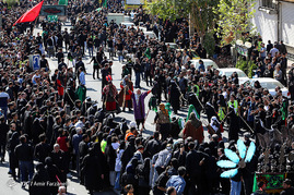 مراسم عزاداری عاشورای حسینی در کرج
