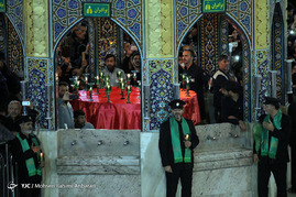 آئین شام غریبان شهادت امام حسین(ع) در حرم رضوی
