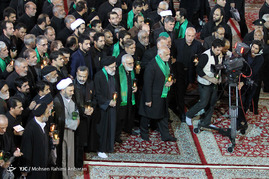 آئین شام غریبان شهادت امام حسین(ع) در حرم رضوی
