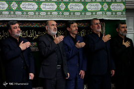 آخرین شب عزاداری حضرت اباعبدالله الحسین(ع) با حضور رهبر معظم انقلاب در حسینیه‌ امام خمینی 
