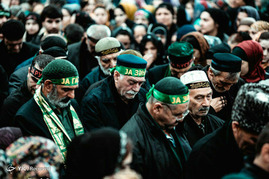 عزاداران حسینی در شهر تاریخی و شیعه نشین دربند در جنوب غربی روسیه (مرز جمهوری داغستان و جمهوری آذربایجان)