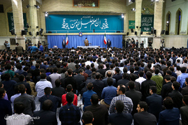 دیدار نخبگان علمی جوان با رهبر معظم انقلاب	
