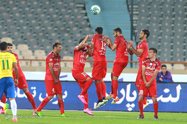 دیدار تیم های فوتبال پرسپولیس و صنعت نفت
