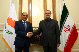 دیدار علی لاریجانی با رئیس مجلس قبرس