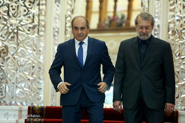 دیدار علی لاریجانی با رئیس مجلس قبرس
