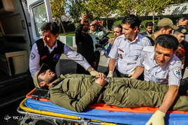 رزمایش مشترک آتش نشانی و پدافند غیرعامل