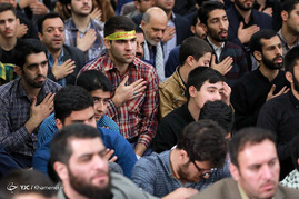 دیدار دانش‌آموزان و دانشجویان با رهبر معظم انقلاب
