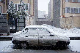 بارش اولین برف پاییزی در تبریز‎
