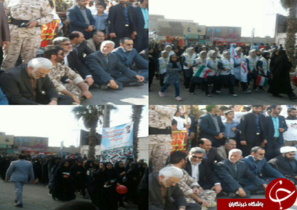 مراسم راهپیمایی 13 آبان در شهر زابل باحضور مردم ومسولان وسردار کریمی قدوسی نماینده عضو کمیسیون امنیت ملی مجلس برگزارشد.