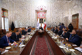 دیدار قائم مقام وزیر امور خارجه سوریه با علی لاریجانی