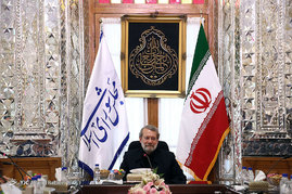دیدار قائم مقام وزیر امور خارجه سوریه با علی لاریجانی