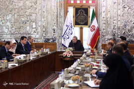 دیدار قائم مقام وزیر امور خارجه سوریه با علی لاریجانی