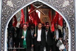 مراسم بدرقه کاروان خادمان اربعین حسینی - مشهد
