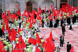 مراسم بدرقه کاروان خادمان اربعین حسینی - مشهد

