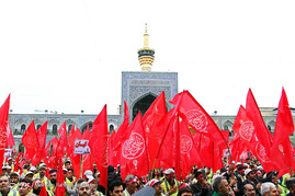 مراسم بدرقه کاروان خادمان اربعین حسینی - مشهد
