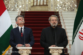 دیدار رییس مجلس با رییس مجلس مجارستان