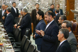 دیدار رئیس شورای فدراسیون روسیه با علی لاریجانی