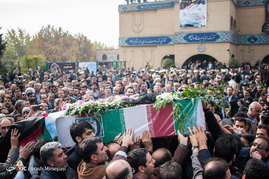 مراسم تشییع پیکر خبرنگار شهید، محسن خزایی
