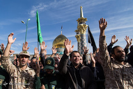 تشییع شهید مدافع حرم در همدان‎
