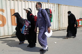 خروج زائران اربعین حسینی از مرز شلمچه‎
