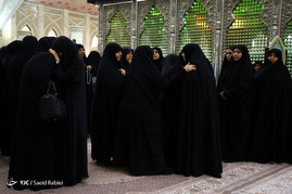 مراسم تشییع پیکر مرحومه 