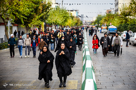 پیاده‌روی جاماندگان اربعین حسینی در تهران