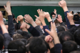 مراسم عزاداری هیئت‌های دانشجویی از سراسر کشور در حضور رهبر معظم انقلاب
