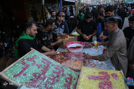 خدمت رسانی مردم کربلا به زائران اربعین حسینی‎
