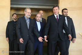 دیدار رییس مجلس با رییس جمهور اسلوونی
