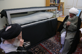 مراسم وداع با پیکر مرحوم آیت الله موسوی اردبیلی‎
