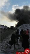 برخورد دو قطار در سمان