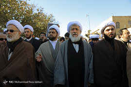 تشییع پیکر مرحوم آیت الله موسوی اردبیلی در قم
