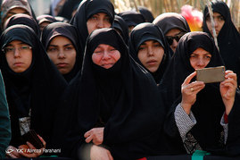 تشییع و خاکسپاری پیکر شهید گمنام در کوی دانشگاه تهران