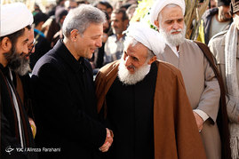 تشییع و خاکسپاری پیکر شهید گمنام در کوی دانشگاه تهران