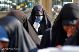 تشییع و خاکسپاری پیکر شهید گمنام در کوی دانشگاه تهران