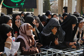 تشییع و خاکسپاری پیکر شهید گمنام در کوی دانشگاه تهران