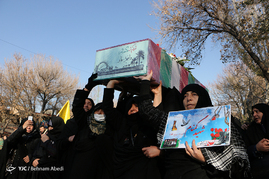 مراسم تشییع پیکر مطهر هفت شهید گمنام دوران دفاع مقدس - تبریز‎
