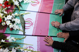 مراسم تشییع پیکر مطهر هفت شهید گمنام دوران دفاع مقدس - تبریز‎
