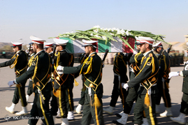 مراسم تشییع پیکر مطهر هفت شهید گمنام دوران دفاع مقدس - تبریز‎
