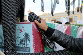 تشییع پیکر مطهر سه شهید گمنام دفاع مقدس در شیراز‎
