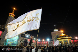 مراسم عزاداری شهادت امام رضا(ع) در حرم رضوی‎

