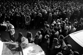 مراسم تشییع جانباختگان حادثه قطار سمنان در تبریز
