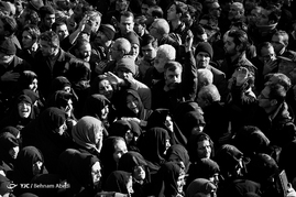 مراسم تشییع جانباختگان حادثه قطار سمنان در تبریز
