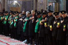 آیین شام غریبان شهادت امام رضا(ع) در حرم رضوی
