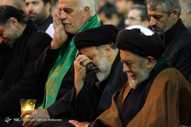 آیین شام غریبان شهادت امام رضا(ع) در حرم رضوی
