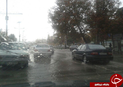 بارش باران در لرستان و آبگرفتگی معابر خرم آباد