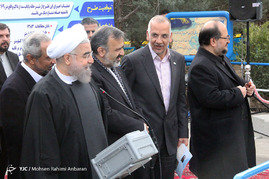 افتتاح دو پروژه عمرانی صنعت آب و فاظلاب کشور با حضور رئیس جمهور - مشهد
