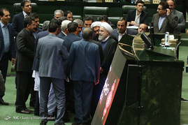 حضور رئيس جمهور در صحن علنی مجلس شورای اسلامی