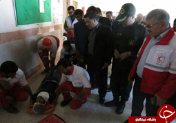 هجدهمین مانور سراسری زلزله و ایمنی درشهرستان مرزی هیرمند